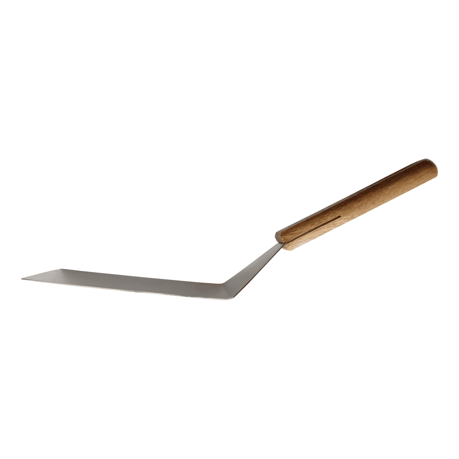 RVS spatel met houten handvat