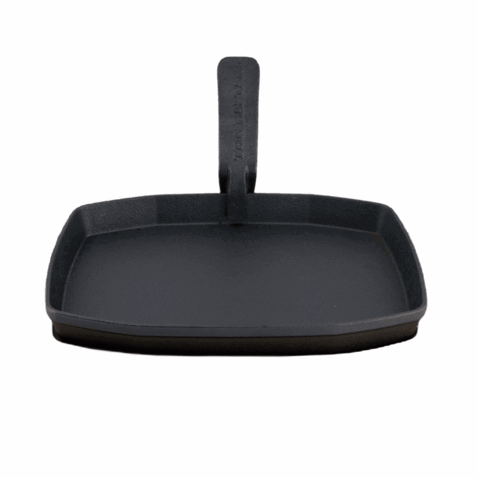 The Bastard Sizzling Plate & Holder Cast Iron 21x28 cm