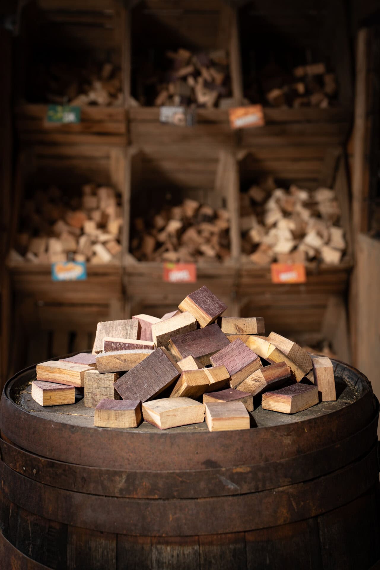 Barrel rookhout (per kg)