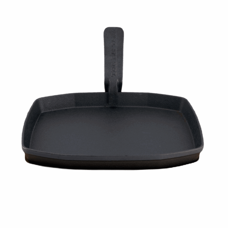 The Bastard Sizzling Plate & Holder Cast Iron 21x28 cm
