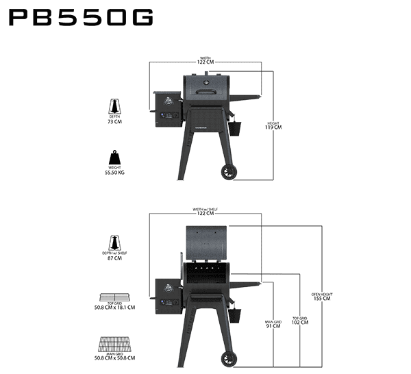 Pit Boss Navigator 550 + Cover