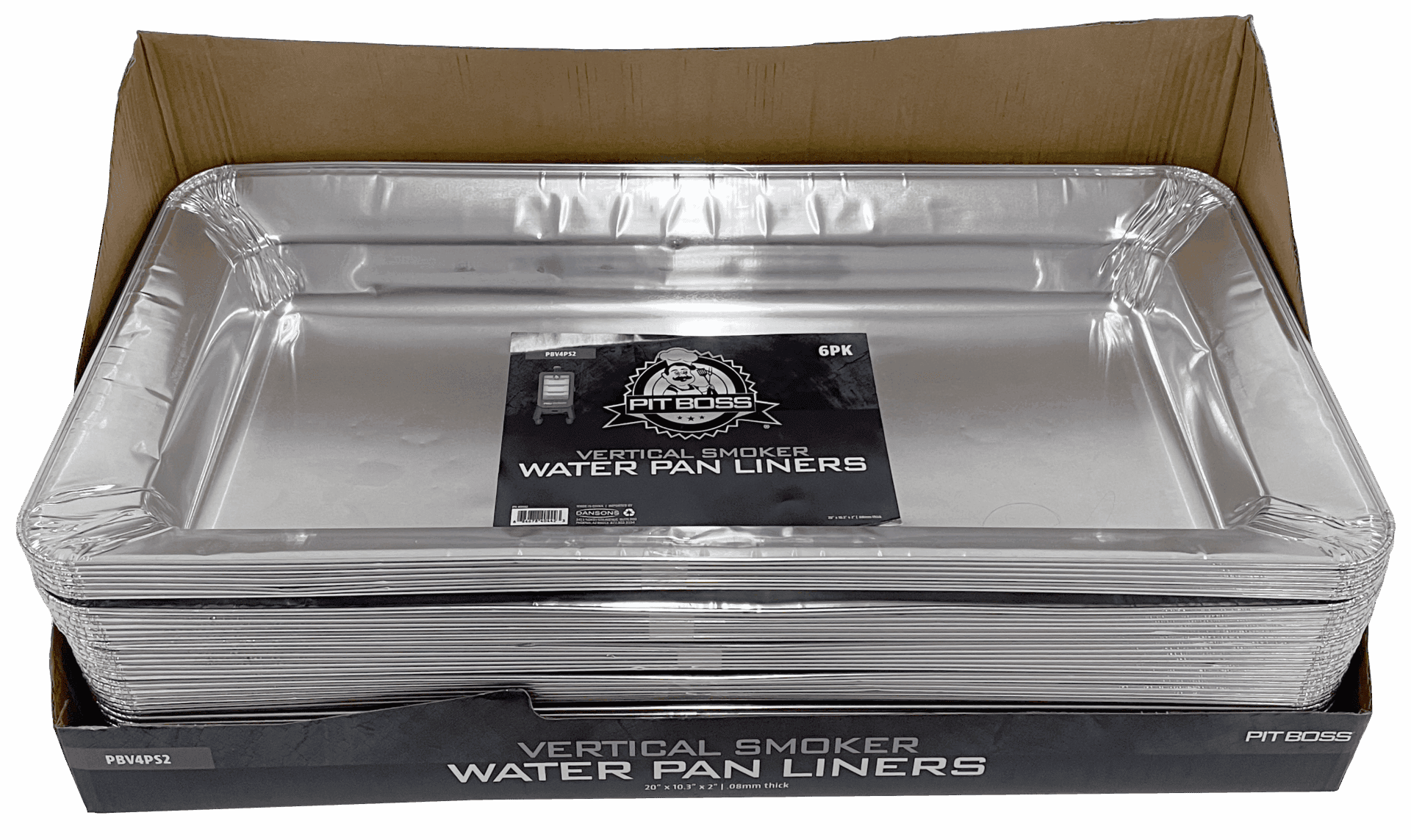 Waterpan - 6 stuks - wegwerp voor de Pro4 Vertical smoker