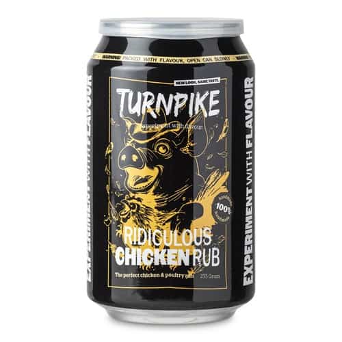 Turnpike ridiculous chicken rub can