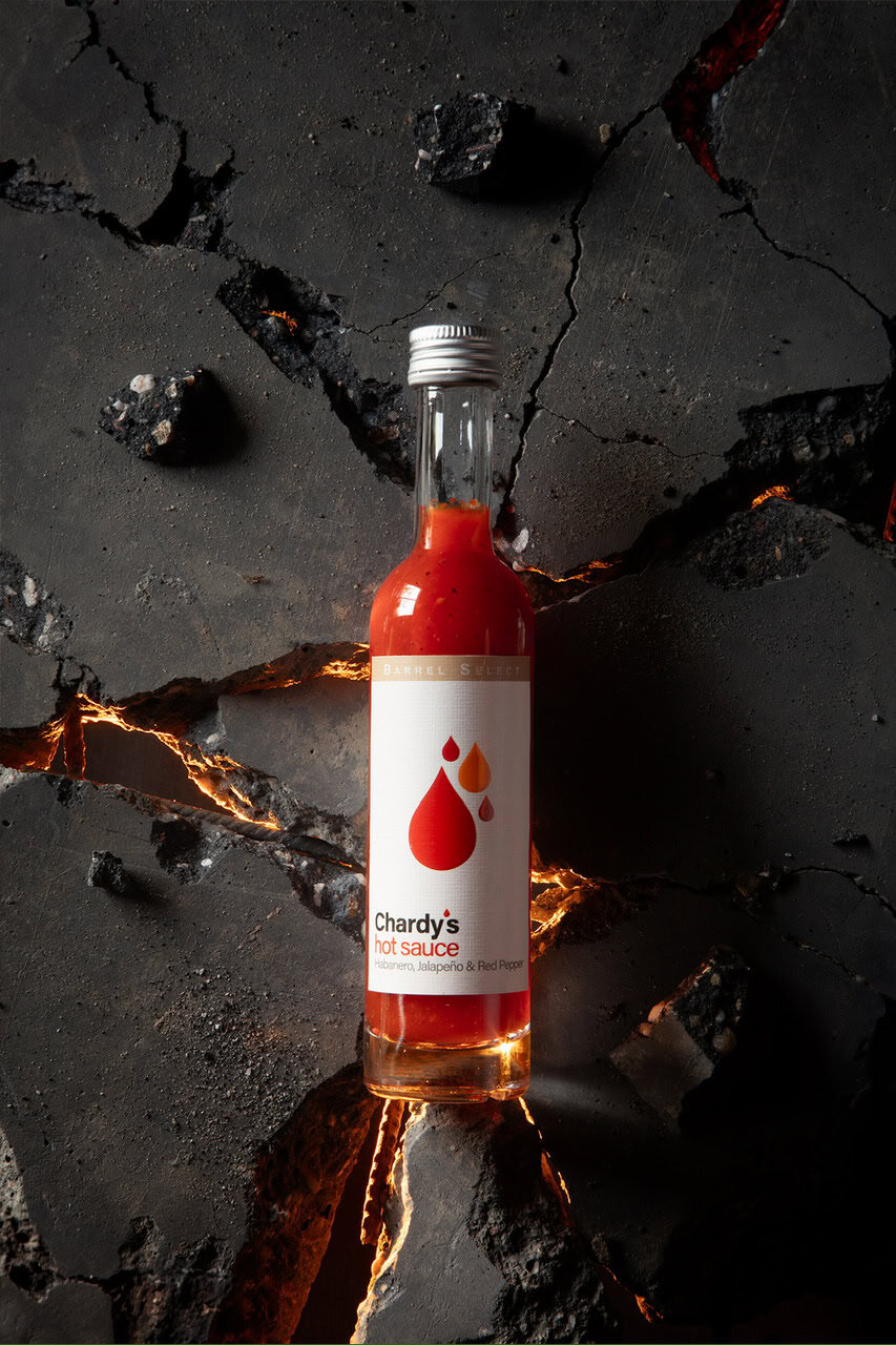 Chardy's hot sauce - Habanero, Jalapeño & Vuurgeroosterde Rode Paprika