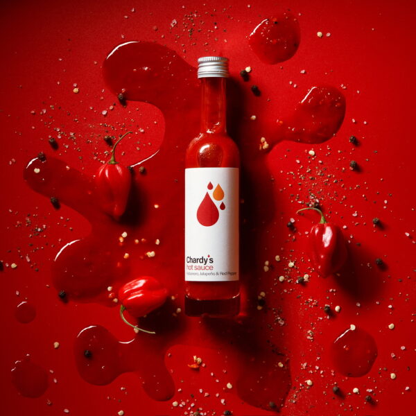 Chardy's hot sauce - Habanero, Jalapeño & Vuurgeroosterde Rode Paprika
