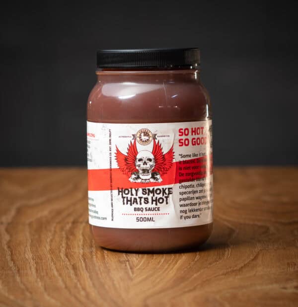 Smokey goodness Holy smoke thats hot bbq sauce