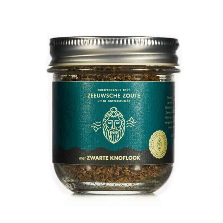 Zeeuwsche Zoute Glazen pot Zwarte Knoflook 100 gram