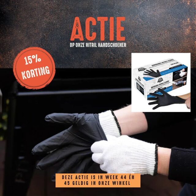 Even geen vette vingers, maar een vette deal!

Tijdens week 44 en 45 krijg je 15% korting op al onze Bodyguards nitril handschoenen.

Of je nu pulled pork uit elkaar trekt, ribs aflakt of een hele brisket van de smoker tilt, met deze handschoenen werk je schoon, veilig en met perfecte grip. Ze zijn stevig, poedervrij en comfortabel, zodat jij je volledig kunt focussen op het echte werk achter de BBQ.

🧤 100 stuks per verpakking
📏 Verkrijgbaar in Small, Medium, Large en XL
📍 Geldig in de winkel én online via www.houseofbbq.nl

Zien we je snel?

#bbq #barbecue #kamado #outdoor #grill #meatlover #pitboss #bbqlifestyle