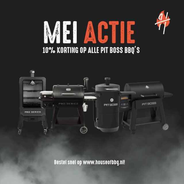 MEI ACTIE -  Pit Boss! 🔥

Deze maand profiteer je van 10% korting op alle Pit Boss BBQ’s!

Ga voor pure smaak met de Navigator Series Grill & Smoker of kies voor de kracht van de Champion Charcoal Barrel Smoker. Of je nu rookt, grilt, bakt of slow-cookt – met Pit Boss haal je alles in huis voor een echte outdoor cooking experience.

🔥 Maximale hitte. Maximale controle. Maximale smaak.
🔥 Van beginner tot pitmaster – dit is jouw moment.
🔥 Pak die korting en laat het vuur spreken!

www.houseofbbq.nl

#bbq #pitboss #barbecue #grill #pelletsmoker #actie #cooking