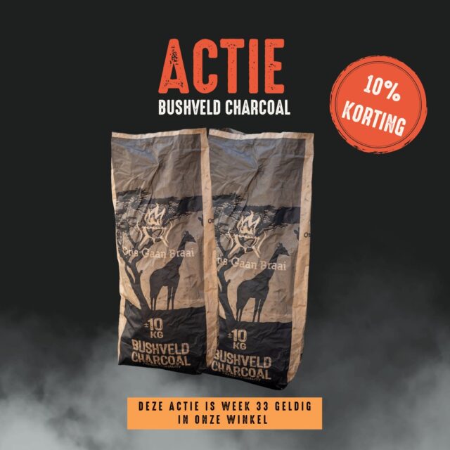 Actie 🔥

Bushveld Charcoal – Braai met een goed gevoel!
Gemaakt van Acacia mellifera, een invasieve struik die Namibië’s graslanden overwoekert. Door deze bush te ruimen, herstellen we de natuur, beschermen we wilde dieren zoals de cheeta en steunen we lokale gemeenschappen.
FSC-gecertificeerd, puur hardhout en van topkwaliteit voor de perfecte braai.
Jouw vuur, hun toekomst 🔥

#BushveldCharcoal #OnsGaanBraai #BraaiTime #BraaiLife #BBQTime #LowAndSlow #GrillMaster #SmokedPerfection #MeatLovers #BBQ #AmericanBBQ #OffsetSmoker #LowAndSlow #SmokedMeat #Brisket #PulledPork #Ribs #MeatLovers #GrillMaster #Pitmaster #BBQTime
