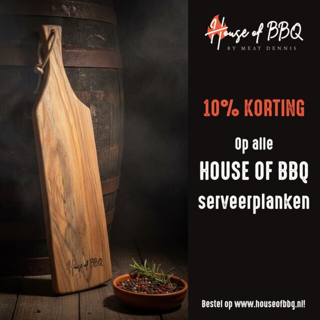 Mooie robuuste House of BBQ serveerplank, gemaakt van eiken en/of iepenhout. Perfect voor het serveren van BBQ gerechten, borrelhapjes en meer.

Nu tijdelijk met 10% korting.

Kom langs in onze winkel of bestel online via:
www.houseofbbq.nl

#bbq #food #almere #barbecue #grill #chef #bbqlovers