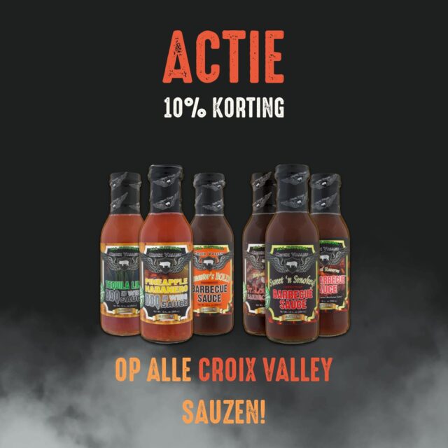 🇺🇸 Proef Amerika met de smaken van Croix Valley! 🔥

Het WK is begonnen en dat vieren we met een mooie actie.
De authentieke BBQ-sauzen van Croix Valley brengen de smaken van Amerika rechtstreeks naar jouw BBQ. Perfect voor ribs, pulled pork, burgers, kip en nog veel meer.

Nu  10% korting op alle Croix Valley sauzen!
Kom langs in de winkel of bestel eenvoudig via onze webshop www.houseofbbq.nl

🔥 Sweet & Smoky
🔥 Kansas City Style
🔥 Pure Amerikaanse BBQ-smaak

#HouseofBBQ #MeatDennis #CroixValley #BBQSauce #BBQLife #WK2026 #AmericanBBQ #LowAndSlow #BBQLovers #Almere