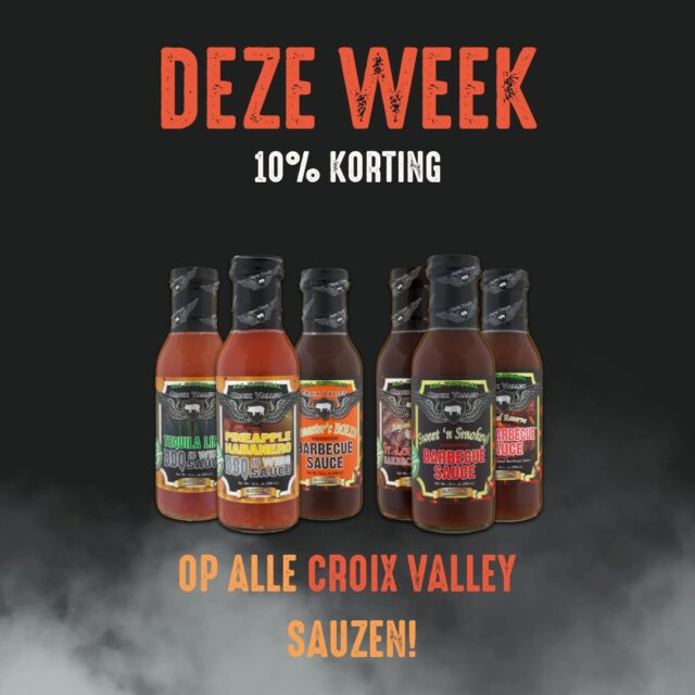 10% korting op alle Croix Valley sauzen! 🔥

Liefhebbers van échte BBQ-smaken opgelet!
Nu tijdelijk 10% korting op alle sauzen van Croix Valley bij House of BBQ!
Of je nu gaat voor zoet, pittig, smoky of een echte wedstrijdsaus — dit is hét moment om je voorraad aan te vullen.

Shop in de winkel
Of bestel eenvoudig online via:
www.houseofbbq.nl

Wees er snel bij, want op = op!

#croixvalley #bbq #barbecue #cooking #tasty
