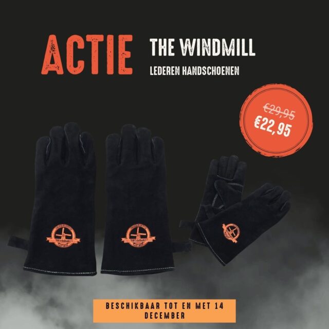 💨🔥 Actie op The Windmill handschoenen 💨🔥
The Windmill handschoenen zijn tijdelijk in de aanbieding. Deze leren BBQ-handschoenen zijn hittebestendig, stevig uitgevoerd en ideaal voor het verplaatsen van roosters, pannen en accessoires bij hogere temperaturen. 🔥

De prijs is in deze actie verlaagd van 29,95 naar 22,95. 💥

De handschoenen zijn beschikbaar tot en met 14 december. Bestellen kan via houseofbbq.nl of in de winkel. 🛒

Directe productlink: https://houseofbbq.nl/product/leren-bbq-handschoenen/