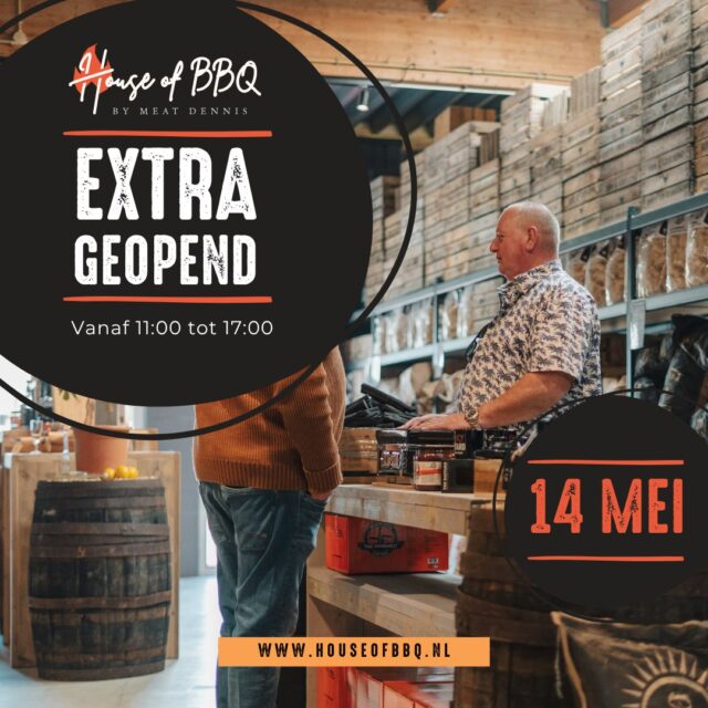 14 MEI – EXTRA GEOPEND! 🇳🇱🔥 

Wij zijn open van 11:00 – 17:00 uur

Vandaag: 20% korting op het reinigen van BBQ roosters!
Laat je roosters professioneel reinigen en weer als nieuw maken.
Wij verwijderen hardnekkig vet en aangekoekte resten grondig, zonder agressieve middelen—veilig en hygiënisch 🔥 

👉 Meer info: https://houseofbbq.nl/product/schoonmaak-bbq-roosters/
⚠️ Let op: roosters zijn minimaal 24 uur later weer op te halen
👉 Alleen in de winkel

 #BBQ #bbqtools #bbqlovers #Grill #almere #houseofbbq #grillen