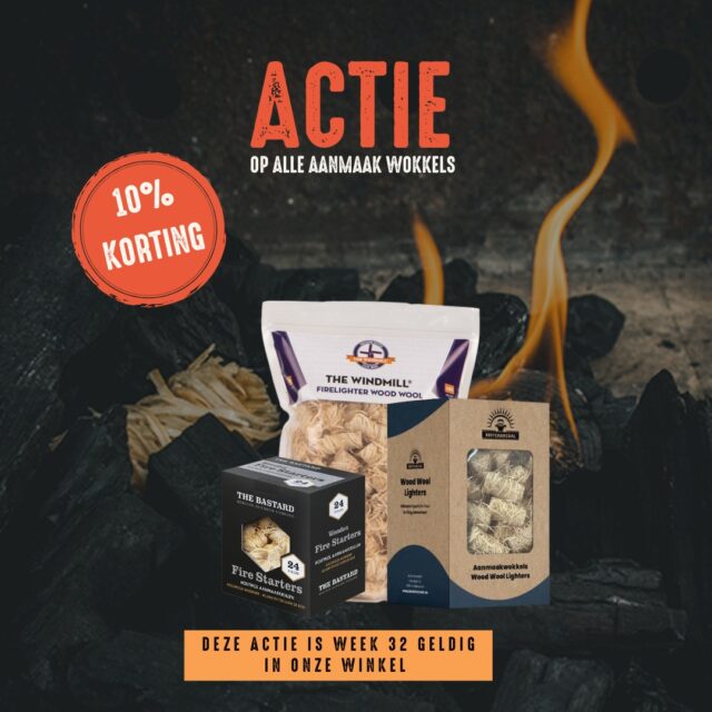 Actie 🔥

Op alle aanmaakwokkels 10% korting!

🔥 Aanmaakwokkels zijn veilig en laten geen nasmaak achter.
🔥 Milieuvriendelijk en bevatten geen schadelijke stoffen.
🔥 Geschikt voor BBQ en openhaard: Of je nu houtskool, briketten, hout of iets anders gebruikt, aanmaakwokkels zijn de universele oplossing.

 #bbq #barbecue #TheWindmill #thebastard #bestcharcoal