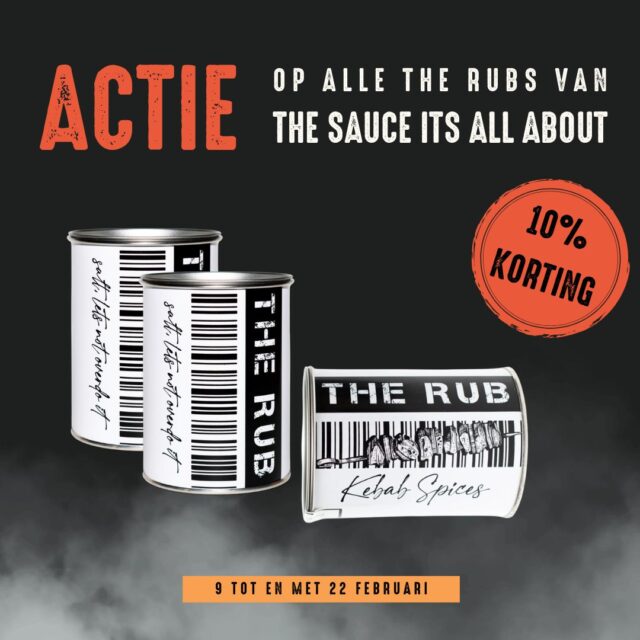 🔥 ACTIE: 10% KORTING 🔥

THE RUB – All About The Sauce
THE RUB is dé allround rub voor vlees, vis en groenten. Makkelijk in gebruik, vol smaak en een echte allermansvriend voor elke BBQ of keuken.
Nu tijdelijk 10% korting. De actie is geldig van 9 t/m 22 februari.

Rub erop. Grill aan. Succes gegarandeerd.

www.houseofbbq.nl

House of BBQ
Gildemark 121 
Almere